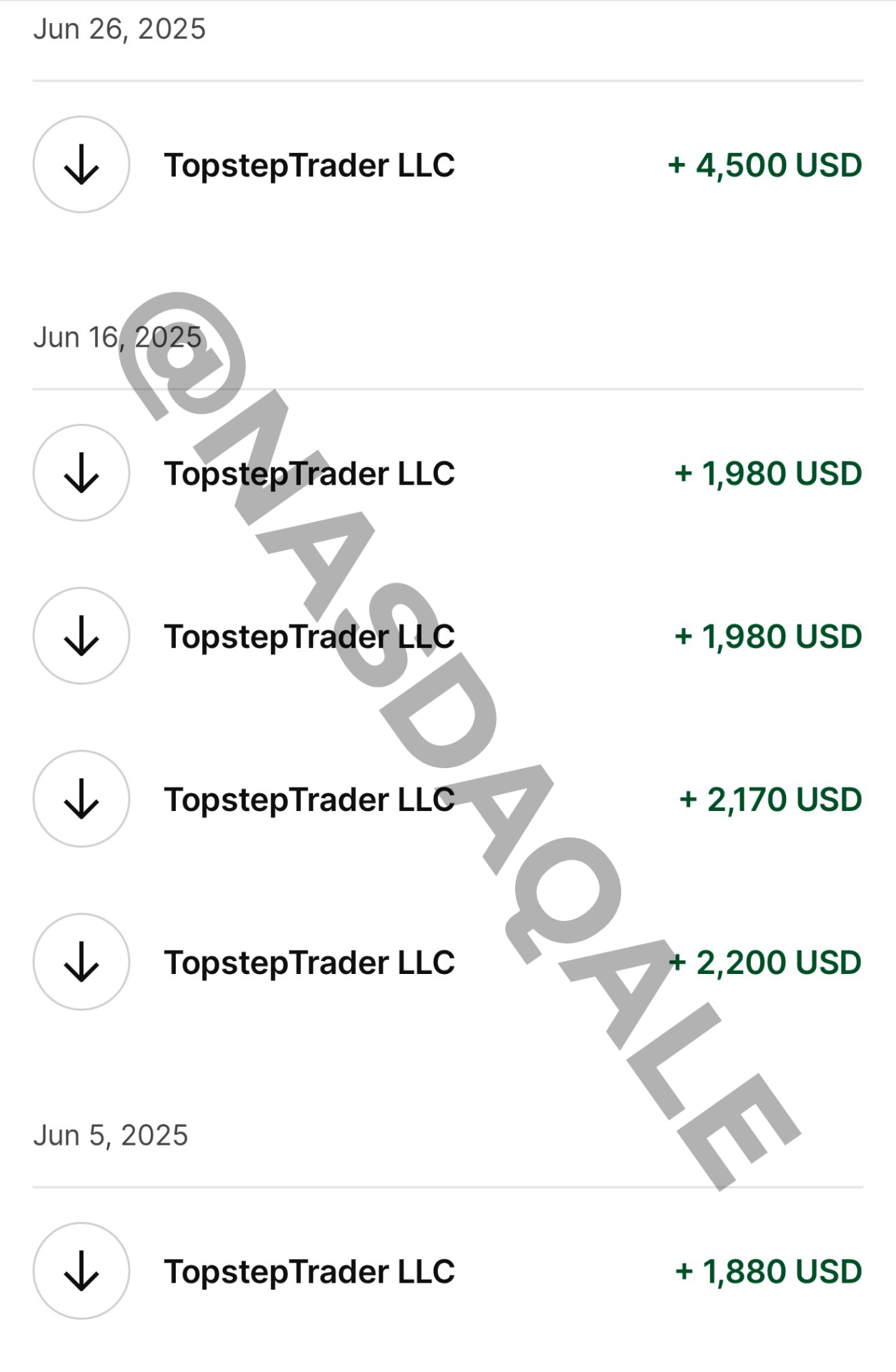 Verified prop firm payout confirmation
