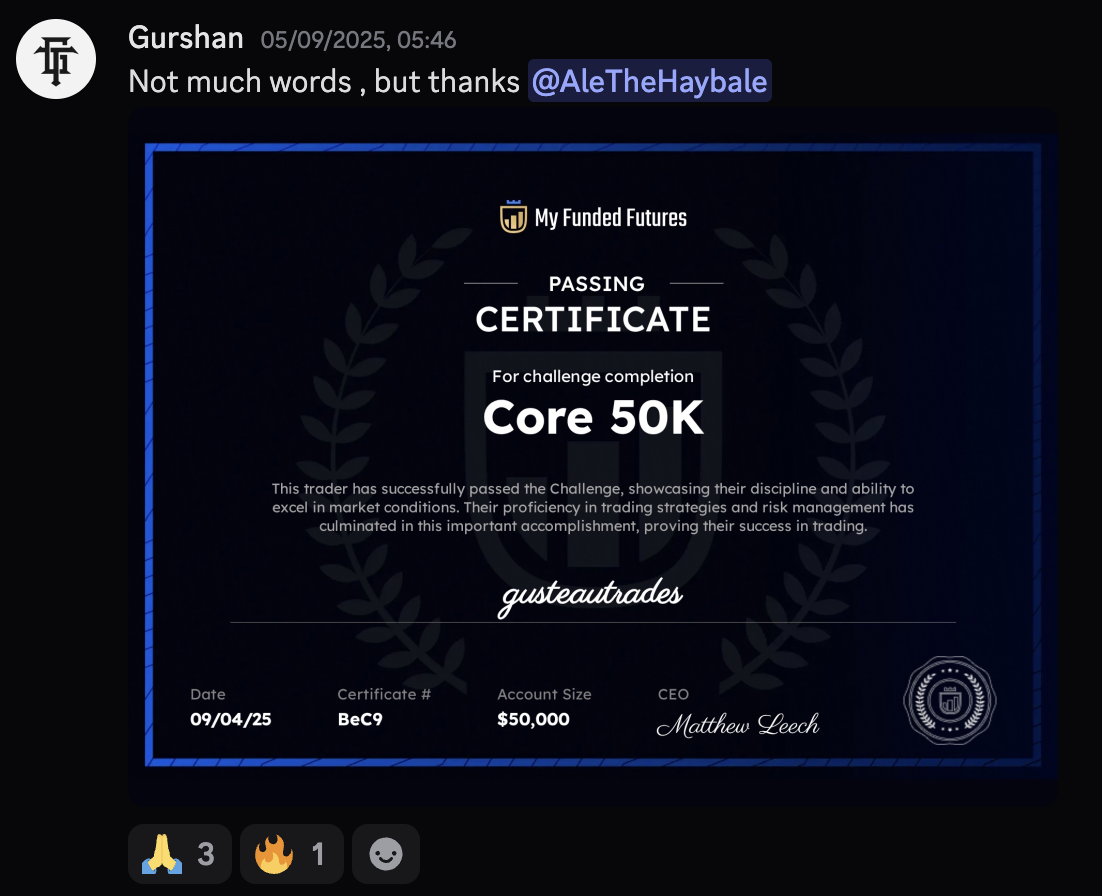 Verified prop firm payout confirmation
