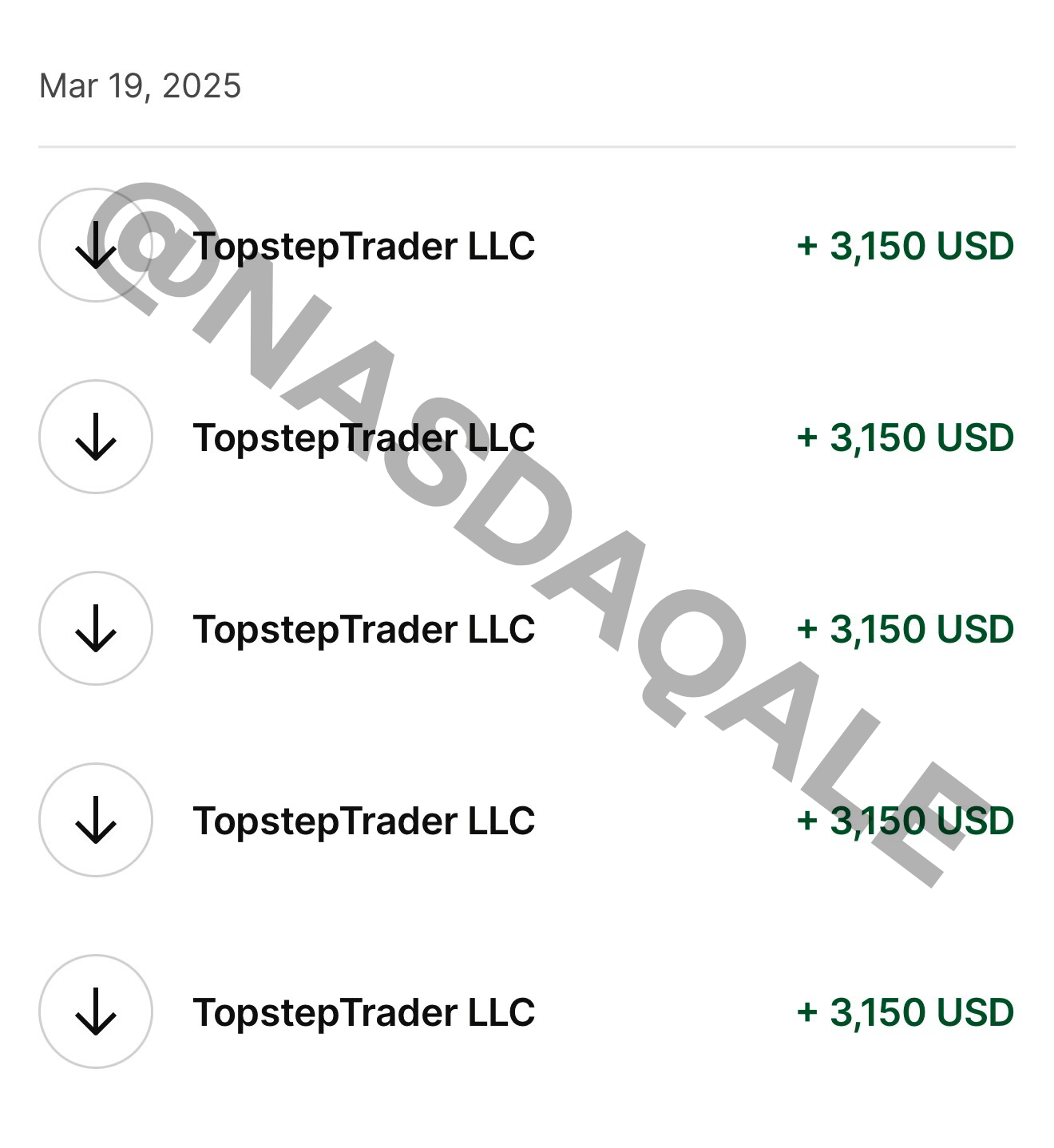 Verified prop firm payout confirmation