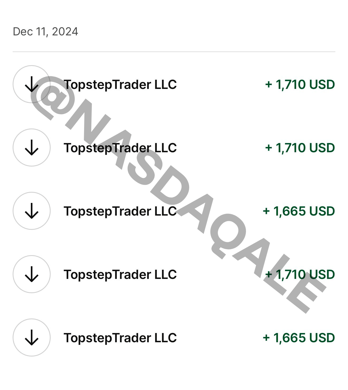 Verified prop firm payout confirmation
