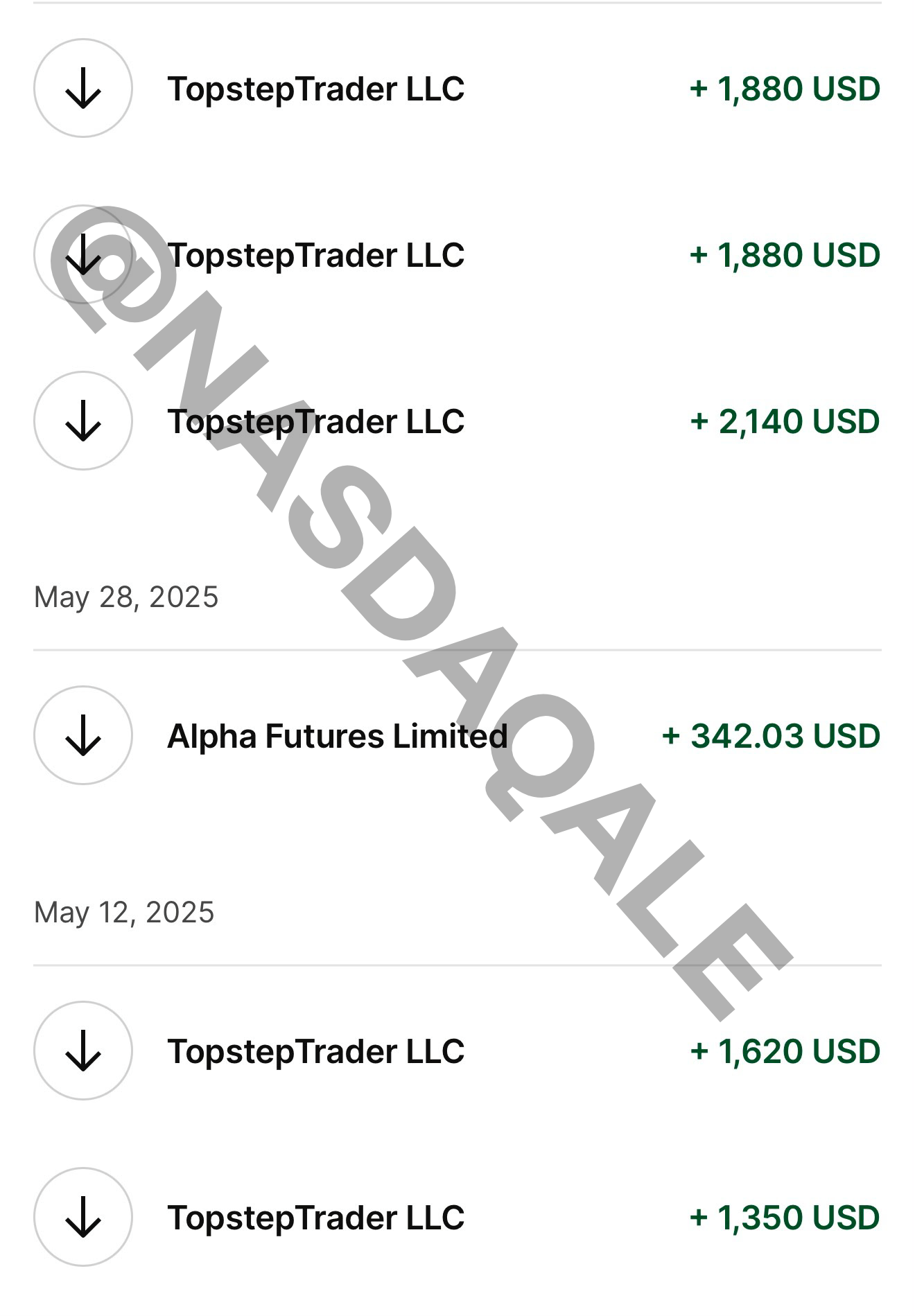 Verified prop firm payout confirmation